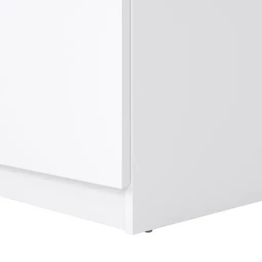 Nachtkonsole- B ca. 40 cm, Weiß, Hochglanz