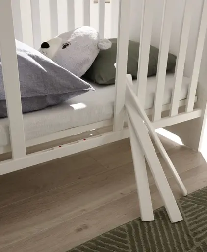 Babybett - Liegefläche ca. 70x140 cm, Anderson Pine Nachbildung, Artisan Eiche Nachbildung