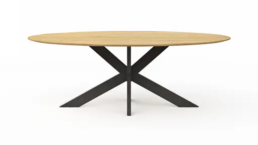 Esstisch Phoenix - LB ca. 220x110 cm, Eiche massiv, oval