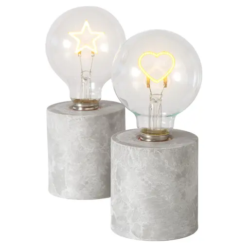 LED-Tischleuchte - HØ ca. 19x8 cm, Grau