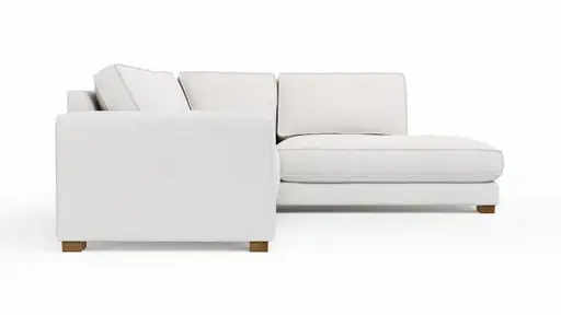 Ecksofa Fairbanks - 2,5-Sitzer mit Ecke rechts, Stoff, Natur