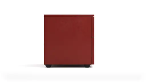 Nachttisch Loretto - Lack matt, Bordeaux