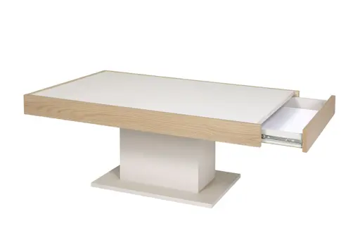 Couchtisch - LB ca. 110x68 cm, Kaschmir, Lindberg Eiche Nachbildung