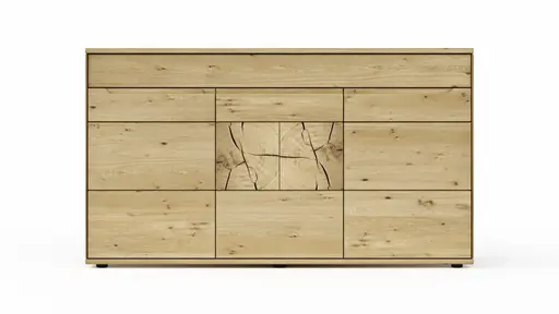 Sideboard Amora - Wildeiche massiv bianco