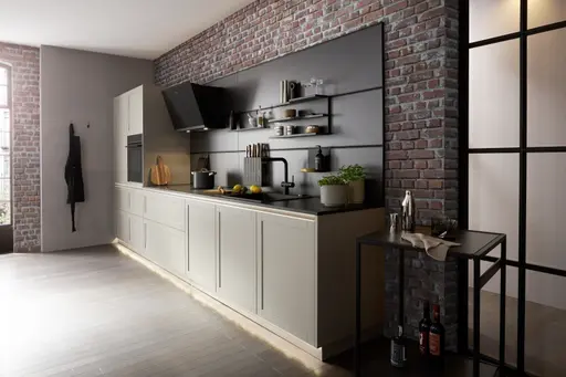 Küchenzeile 56.220 GL 8 525, Kaschmirbraun satin