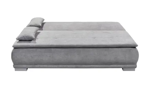 Dauerschlafsofa - 3-Sitzer inkl. Schlaffunktion und Bettkasten, Stoff Schlamm