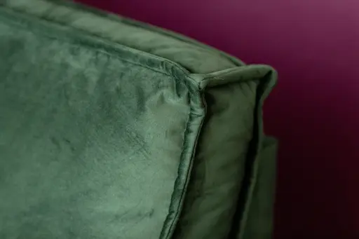 Sofa My - 2-Sitzer mit Rückenlehne/Armlehne verstellbar und Drehsitze, Stoff, Dunkelgrün