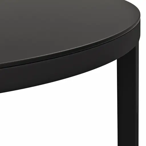 Beistelltisch Kai - LBH ca. 39x39x50 cm, Metall, Schwarz