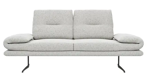 Sofa Lucero 2.0 - 2-Sitzer inkl. Rückenlehne verstellbar, Stoff, Offwhite