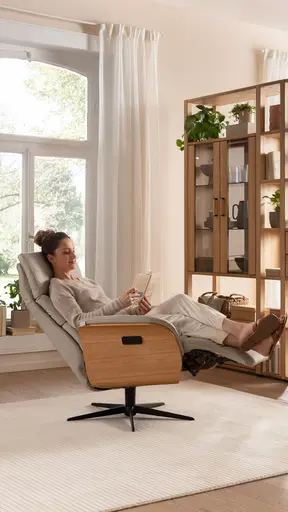 Relaxsessel Amila - Größe L, inkl. 4-motorischer Relaxfunktion und Aufstehhilfe, Leder, Silbergrau