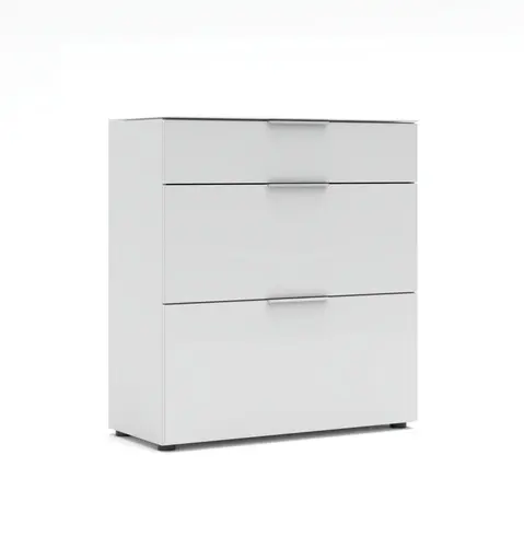 Schuhschrank - B ca. 90 cm, Weiß