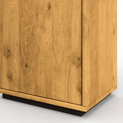 Vitrine Savannah - Wildeiche massiv, natur geölt