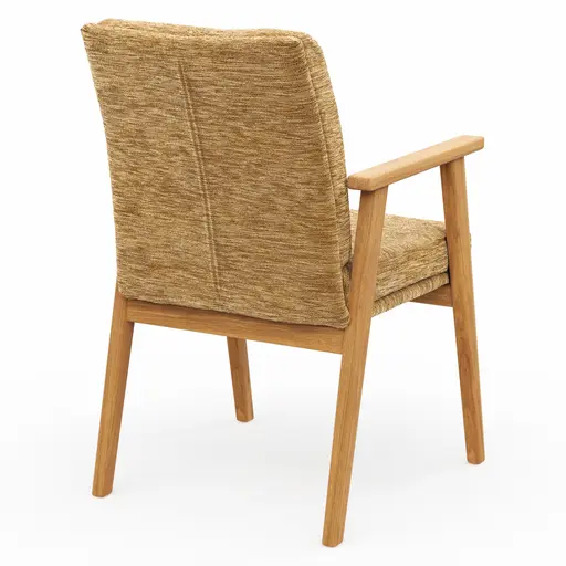 Armlehnstuhl Flore 2 - Stoff, Curry