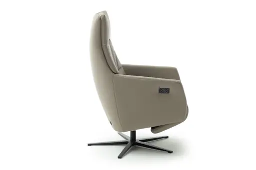 Sessel Possitano - motor. Relaxfunktion mit Herz-Waage-Funktion, Leder, Beige