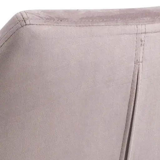 Schreibtischstuhl - höhenverstellbar, Samt, Rosé