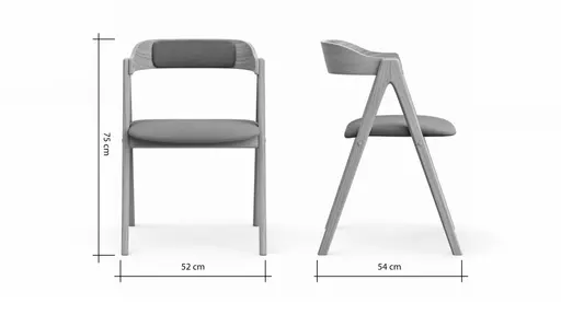 Armlehnstuhl Edge - Eiche Massiv, geölt
