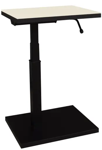 Beistelltisch - höhenverstellbar, LB ca. 45x35 cm, Kaschmir, Schwarz