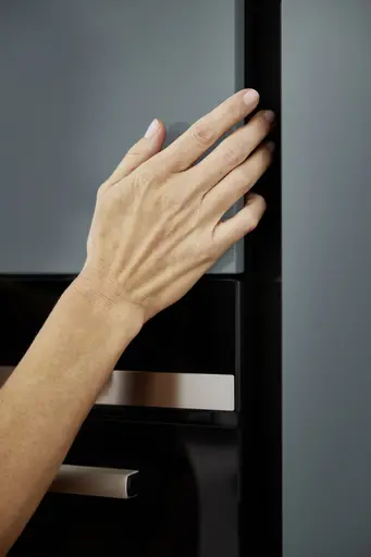 Inselküche 51.220 CO 6 524, Stahlblau