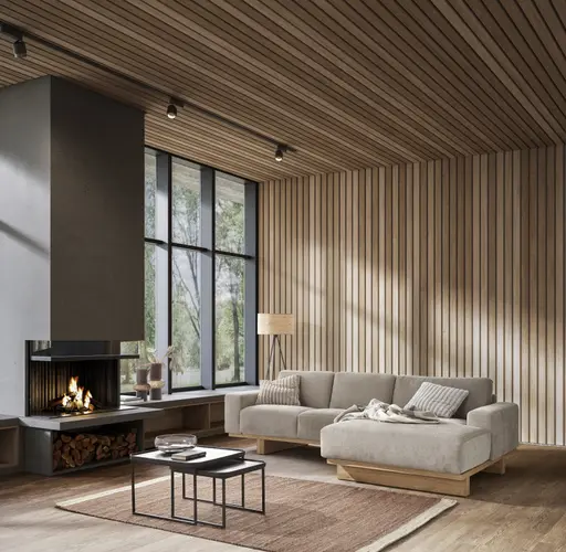 Ecksofa Anaheim - 2-Sitzer mit Longchair rechts, Stoff, Hellgrau