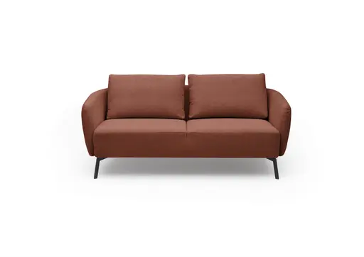 Sofa CARLLOTA - 2,5-Sitzer, Stoff, Rost