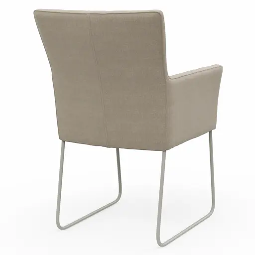 Armlehnstuhl Cosyra - Stoff, Beige