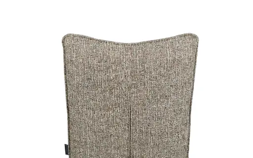 Stuhl MARCIA - drehbar, Stoff, Braun