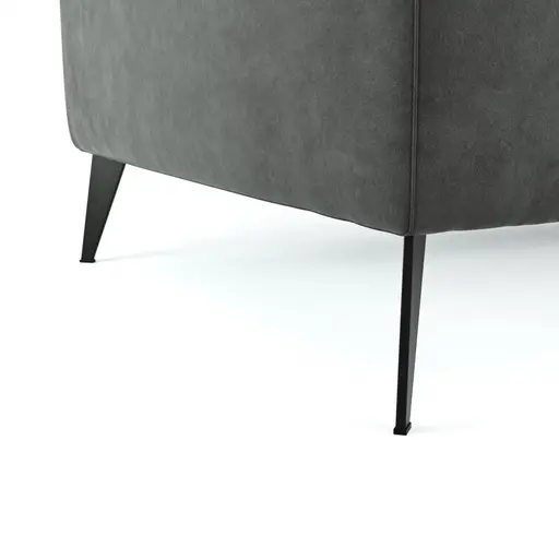 Ecksofa Anna - 2,5-Sitzer mit Longchair rechts inkl. Relaxfunktion (motorisch), Kopfteil verstellbar, Stoff, Stahl