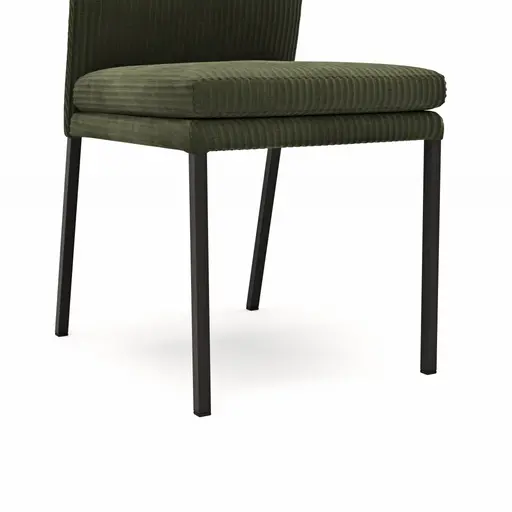 Stuhl Carry - Stoff, Dunkelgrün