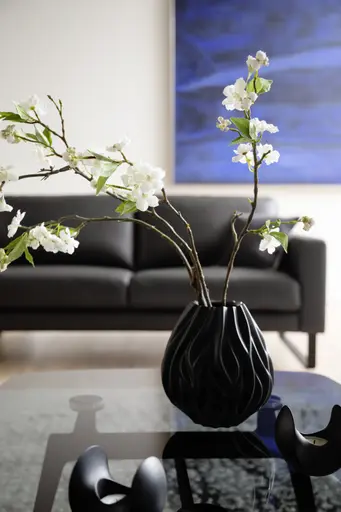 Couchtisch Susa - LBH ca. 90x70x40 cm, Rauchglas