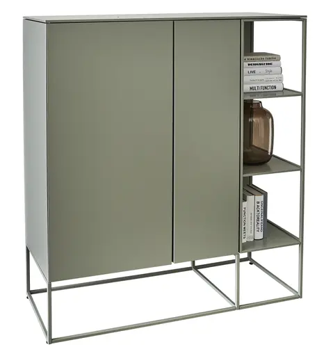 Highboard Catona - Lack Matt, Salbei