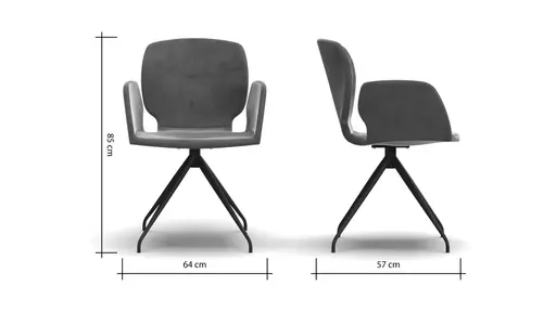 Armlehnstuhl Saltino - Stoff, Schlammgrün