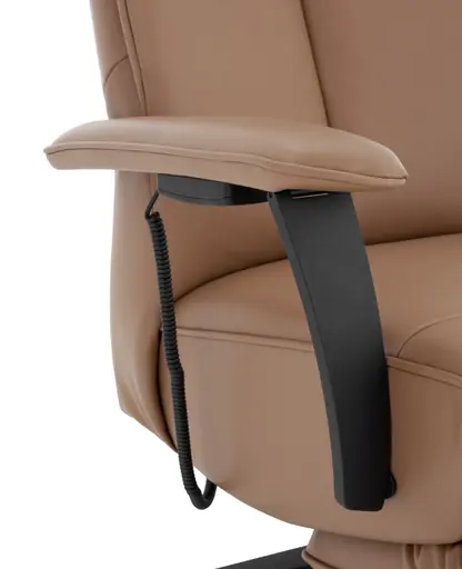 Fernsehsessel EM Sparks - Relaxfunktion elektrisch, Leder, braun