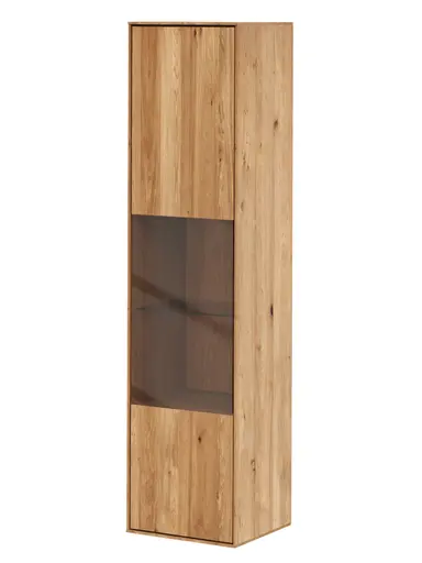 Hängevitrine Saratoga - Anschlag Links, Wildeiche massiv, natur geölt