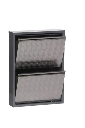 Schuhschrank - B ca. 50 cm, Dunkelgrau