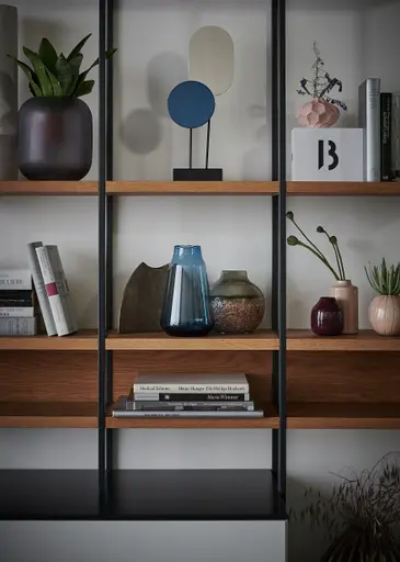 Wohnwand Catona - Lack matt, Weiß