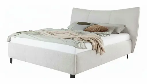 Polsterbett - Liegefläche ca. 180x200 cm, Stoff, Beige