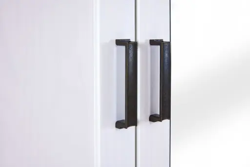 Drehtürenschrank - B ca. 215 cm, Weiß, Oak Colori