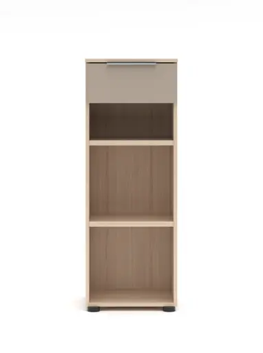 Büroregal - B ca. 40 cm, Riva Eiche Nachbildung, Kaschmir