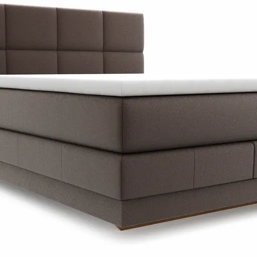 Boxspringbett Alpin Luxe - Liegefläche ca. 160x200 cm, Stoff, Dunkelbraun