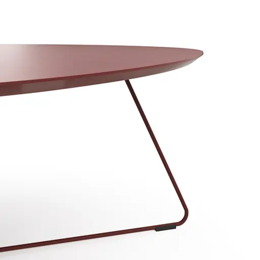 Couchtisch Fano - LBH ca. 96x86x38 cm, Fenix, Bordeaux
