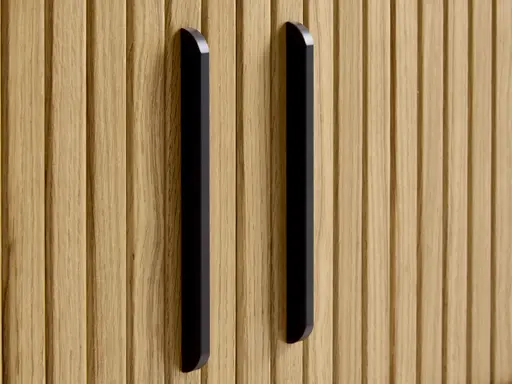 TV-Lowboard - B ca. 180 cm, Eiche Furnier, Natur