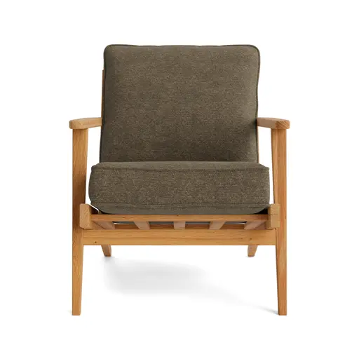 Sessel Quira - Stoff, Taupe