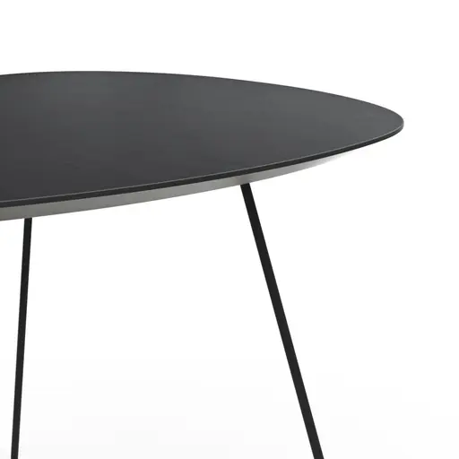 Ecktisch Fano - LBH ca. 59x50x50 cm, Fenix, Schwarz