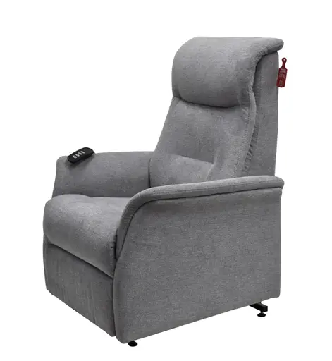 TV-Sessel MARCIO - Aufstehhilfe, Relaxfunktion, Stoff, Hellgrau