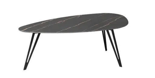 Couchtisch - 2er Set, Stein, Dunkel