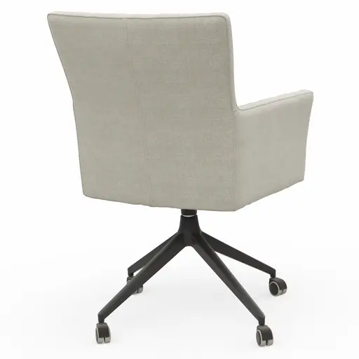 Armlehnstuhl Cosyra - drehbar, Stoff, Natur