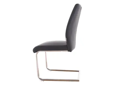 Freischwinger MICHI - Stoff, Schwarz