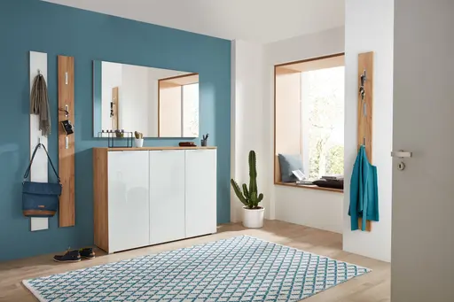 Garderobenspiegel GLEDA - LB ca. 134x80 cm, Eiche Dekor