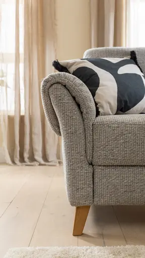 Ecksofa Almyra - 2,5-Sitzer mit Ottomane rechts, inkl. Schlaffunktion und Bettkasten, Stoff, Silbergrau