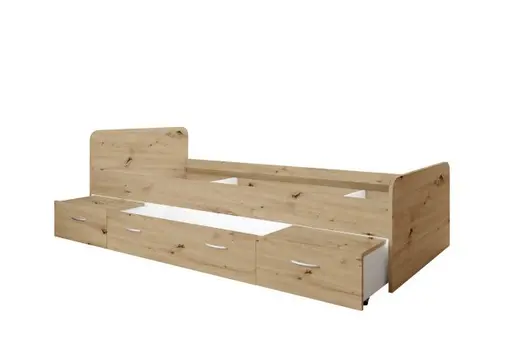 Kojenbett - Liegefläche ca. 90x200 cm, Artisan Eiche Nachbildung